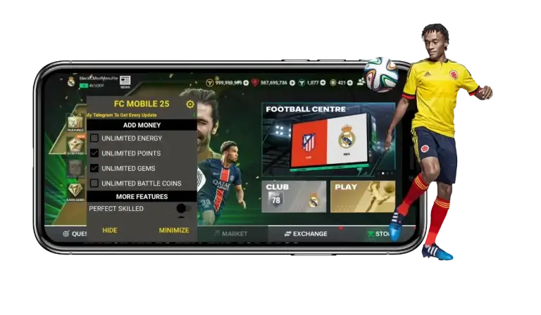 MOD Menu Unlocked in FC Mobile 25 MOD APK